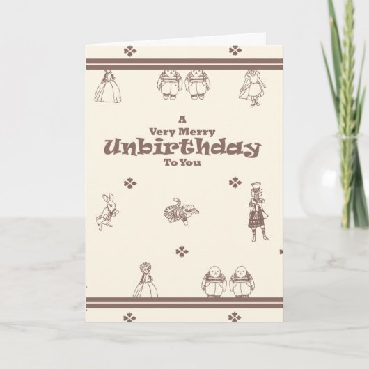 遅いバースデー・カード: メリーなUnbirthday シーズンカード (正面)