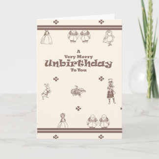 遅いバースデー・カード: メリーなUnbirthday シーズンカード