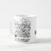 遅いパブのディスコのために眠い村 コーヒーマグカップ (正面左)