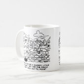 遅いパブのディスコのために眠い農村 コーヒーマグカップ (正面左)