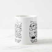 遅いパブのディスコのために眠い農村 コーヒーマグカップ (中央)