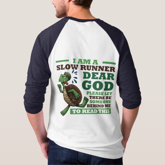 遅いランナー Tシャツ (裏面)