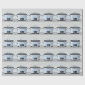 遅い料理の壷のポットのベクトル ラッピングペーパー (フラット)