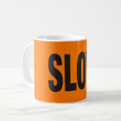 遅い注意記号 コーヒーマグカップ (正面左)