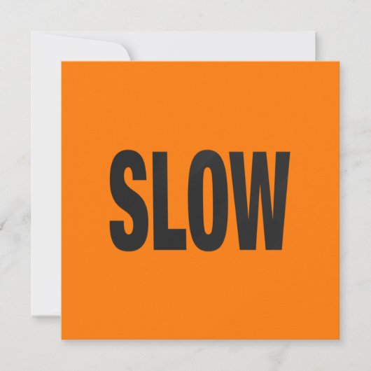 遅い注意記号 シーズンカード (正面)