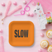 遅い注意記号 ペーパープレート (パーティー)