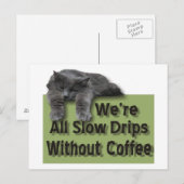 遅い点滴 ポストカード (正面/裏面)