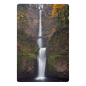 遅い秋のMultnomahの滝 ミニクリップボード (裏面)