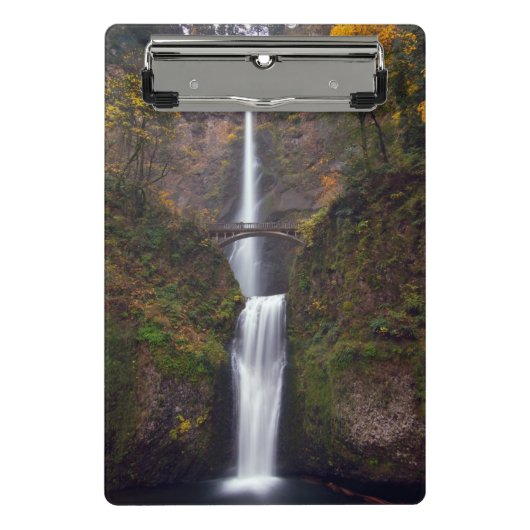 遅い秋のMultnomahの滝 ミニクリップボード (正面)