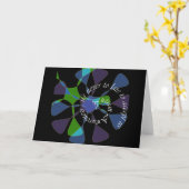 遅い自閉症のわかっている_never余りに カード (黄色い花)