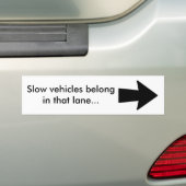 遅い車のbumberのステッカー バンパーステッカー (車上)