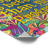 遅い進歩は進歩がないよりましだ |フローラ ポスター (角)