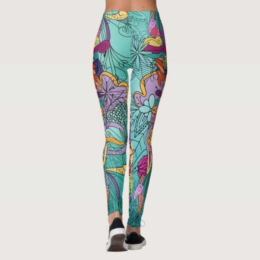 遅い進歩は進歩がないよりましだ |フローラ レギンス (裏面)