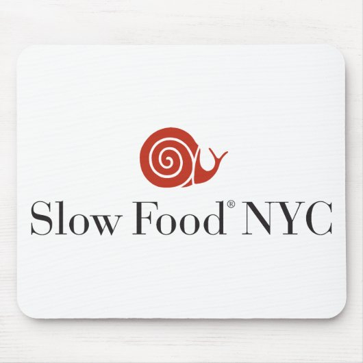 遅い食糧NYCロゴプロダクト マウスパッド (正面)