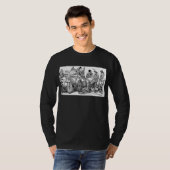 遅い1800'sメキシコ頃Calaveraの競輪選手 Tシャツ (正面フル)