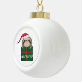 遅い!ホー!ホー!スロース セラミックボールオーナメント (右)