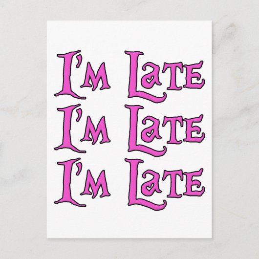 遅い、遅い、遅い ポストカード (正面)