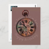 遅い、遅すぎる 誕生日遅れのポストカード ポストカード (正面/裏面)