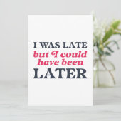 遅かったが後になればよかった サンキューカード (スタンド正面)