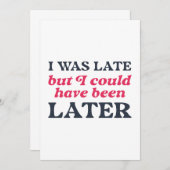 遅かったが後になればよかった サンキューカード (正面/裏面)