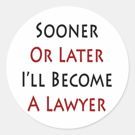 遅かれ早かれ私は弁護士になる ラウンドシール (正面)