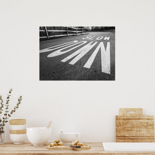 遅くする ポスター (キッチン)