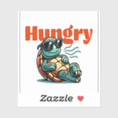 遅くて空腹クール- Turtle シール (シート)