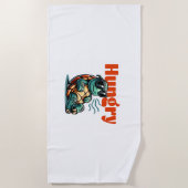 遅くて空腹クール- Turtle ビーチタオル (正面)