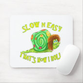 遅くて簡単が私の転がやり方 マウスパッド (マウス)