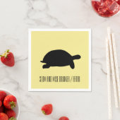 遅くて賢いドリンカーイーター亀の紙ナプキン スタンダードカクテルナプキン (インサイチュ)