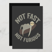 遅くないし、激しくもない。スローのユーモアが動物を面白くする 招待状 (正面/裏面)