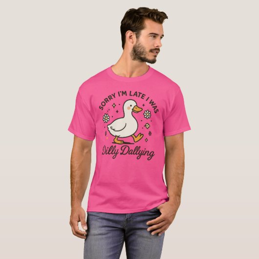 遅くなってごめんなさい、ぐずぐずしてて Tシャツ (正面フル)