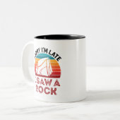 遅くなってごめんなさい、ロックロックハウンドのコレクターを見た ツートーンマグカップ (正面左)