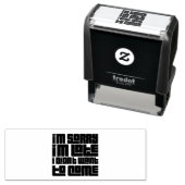 遅くなってごめんなさい、嫌だっ来た セルフインキングスタンプ (インサイチュ)