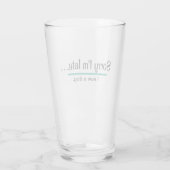 遅くなってごめんなさい、犬を見た。犬好おもしろいき タンブラーグラス (裏面)