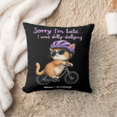 遅くなってごめんなさい、私はぐずぐずしていた クッション (ブランケット)