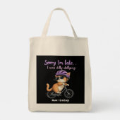 遅くなってごめんなさい、私はぐずぐずしていた トートバッグ (裏面)