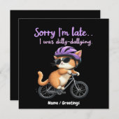 遅くなってごめんなさい、私はぐずぐずしていた 招待状 (正面/裏面)