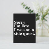 遅くなってごめんなさい。私はサイドクエストだった。ゲーミングゲーマー ポストカード (スタンド正面)