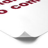 遅くなってごめんなさい。私は嫌だっ来た ポスター (角)