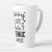 遅くなってごめんねマグしたくなかった来よカスタムね カフェラテマグ (右アングル)