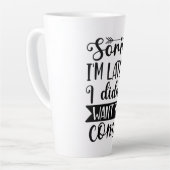 遅くなってごめんねマグしたくなかった来よカスタムね カフェラテマグ (左アングル)