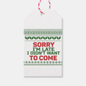 遅くなってごめんね来 ギフトタグ (正面)