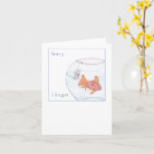 遅くなってごめんね 誕生日カードを忘れた カード (黄色い花)