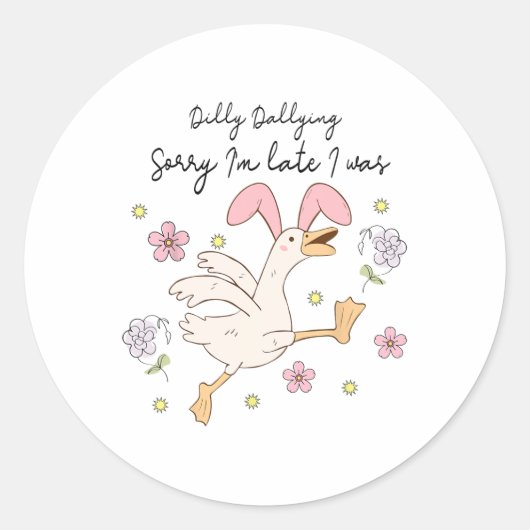 遅くなってごめんぼろ過して ラウンドシール (正面)