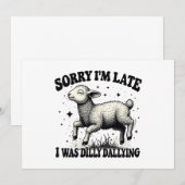 遅くなってごめんぼろ過して 招待状 (正面/裏面)