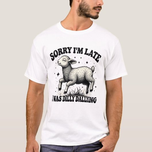 遅くなってごめんぼろ過して Tシャツ (正面)