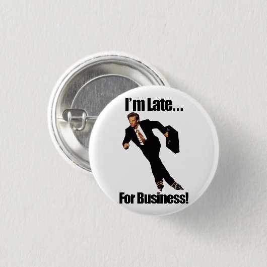 遅くビジネスRollerbladeのスケート選手のミームのために 缶バッジ (正面&裏面)