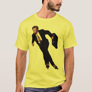 遅くビジネスRollerbladeのスケート選手のミームのために Tシャツ