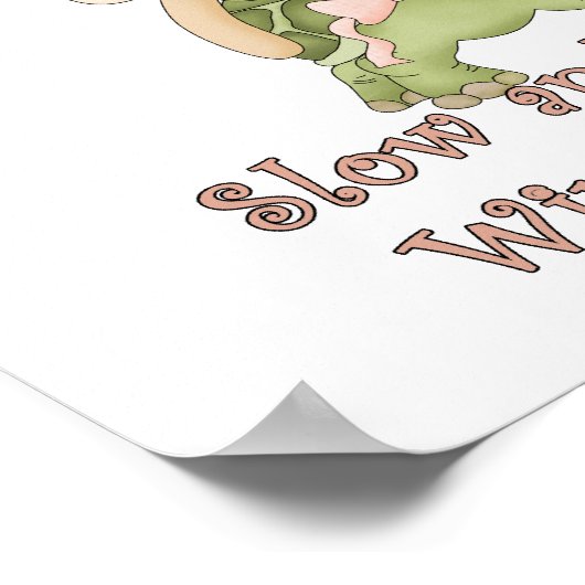 遅く着実に勝利 ポスター (角)